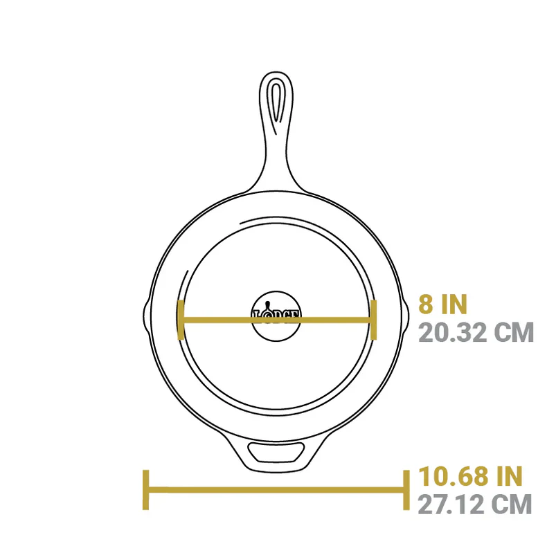 26Cm Seasoned Cast Iron Grill Pan - Medaid International