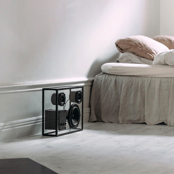 34 CM Large Tempered Glass Speaker with AUX Portable Speaker - Medaid International