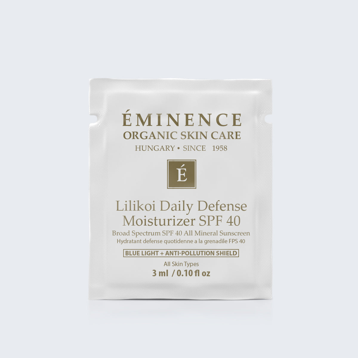 Eminence Organics Lilikoi Daily Defense Moisturizer SPF 40 Card Sample - Medaid International