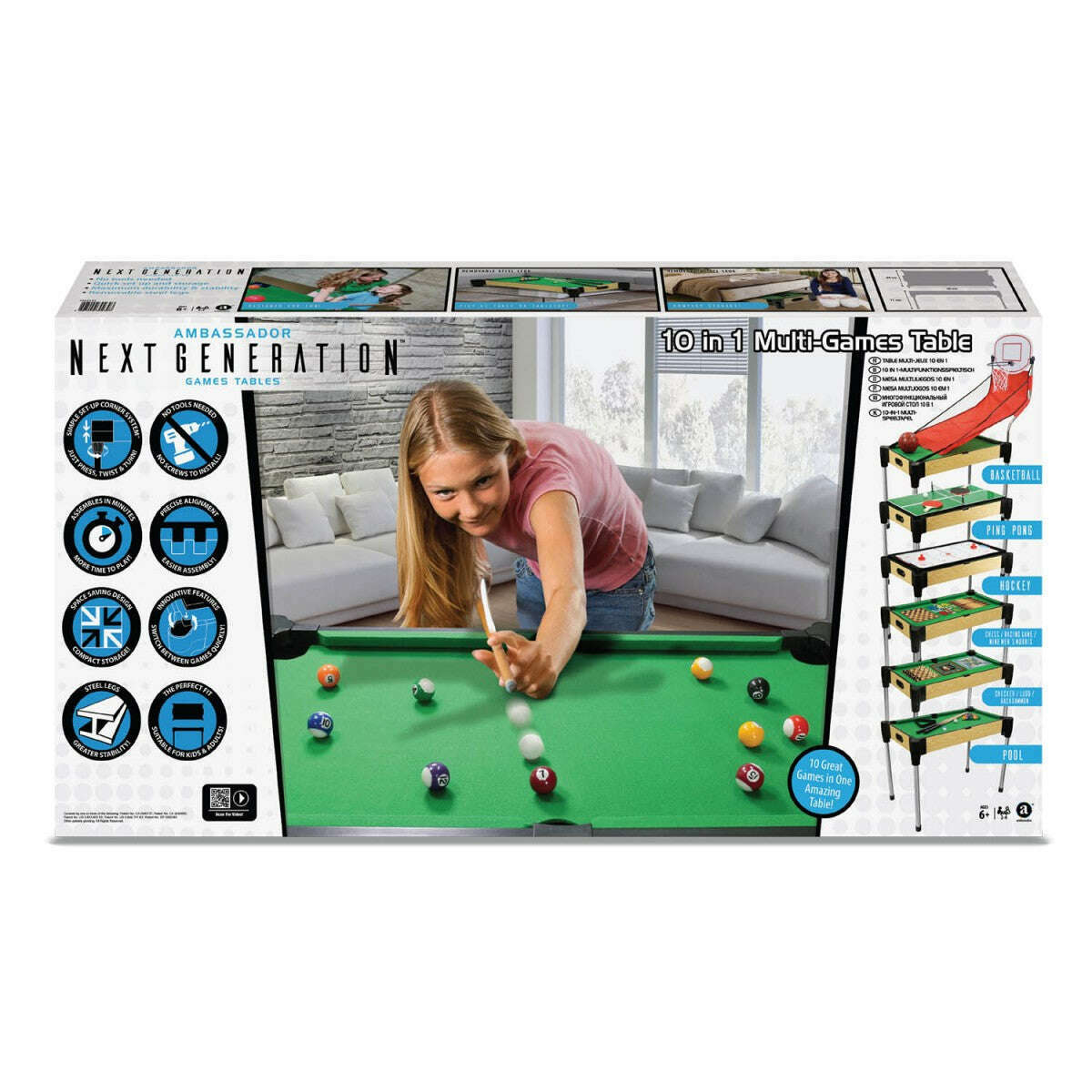 10-in-1 Combo Game Table Set - Medaid International