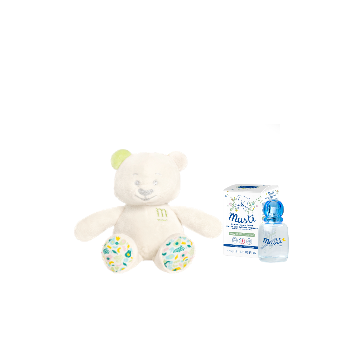 Mustela Musti With Toy Musti Pastel Set - Medaid International