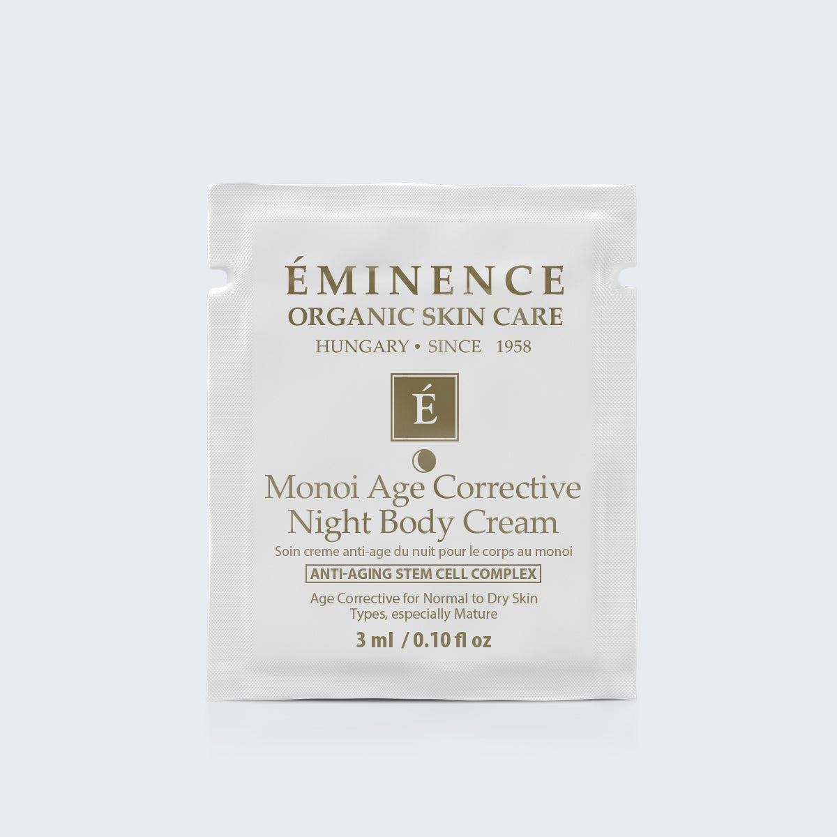 Eminence Organics Monoi Age Corrective Night Body Cream Card Sample - Medaid International