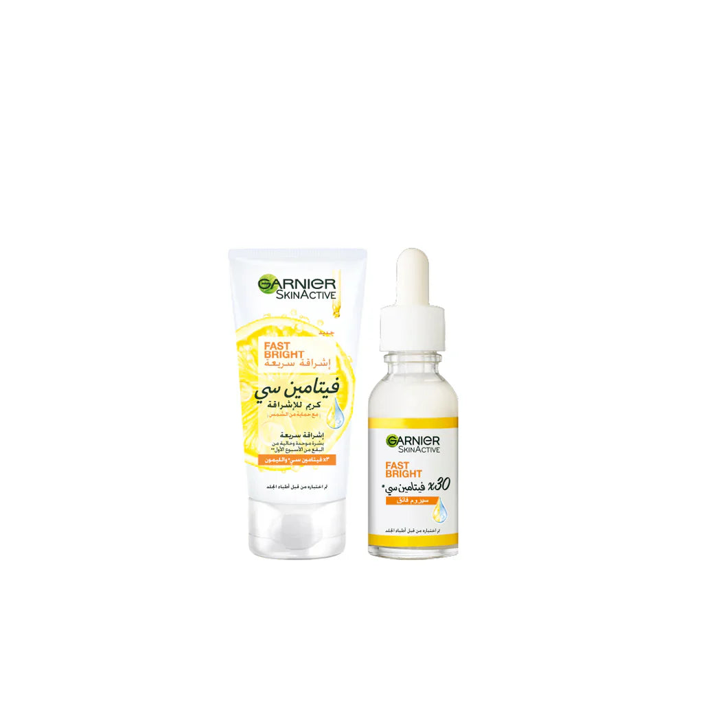 GARNIER FAST BRIGHT BOOSTER SERUM AND DAY CREAM BUNDLE - Medaid International