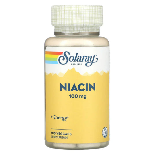 Solaray, Niacin, 100 mg, 100 VegCaps - Medaid International