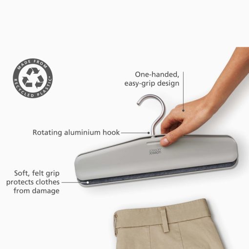 Joseph Joseph Orderly™ Easy-grip Set of 2 Ecru Skirt & Trouser Hangers - Medaid International