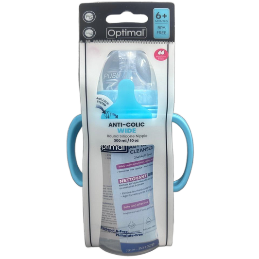Anti-Colic Wide Bottle With Handle 6M+ - Medaid International
