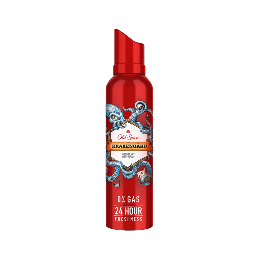 Old Spice Krakengard Spray Deodorant For Him - 140ml - Medaid