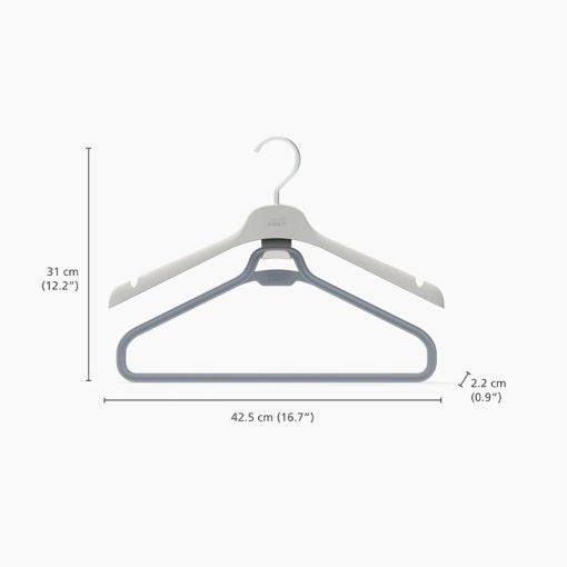 Joseph Joseph Orderly™ Set of 2 Ecru Long Garment Hangers - Medaid International
