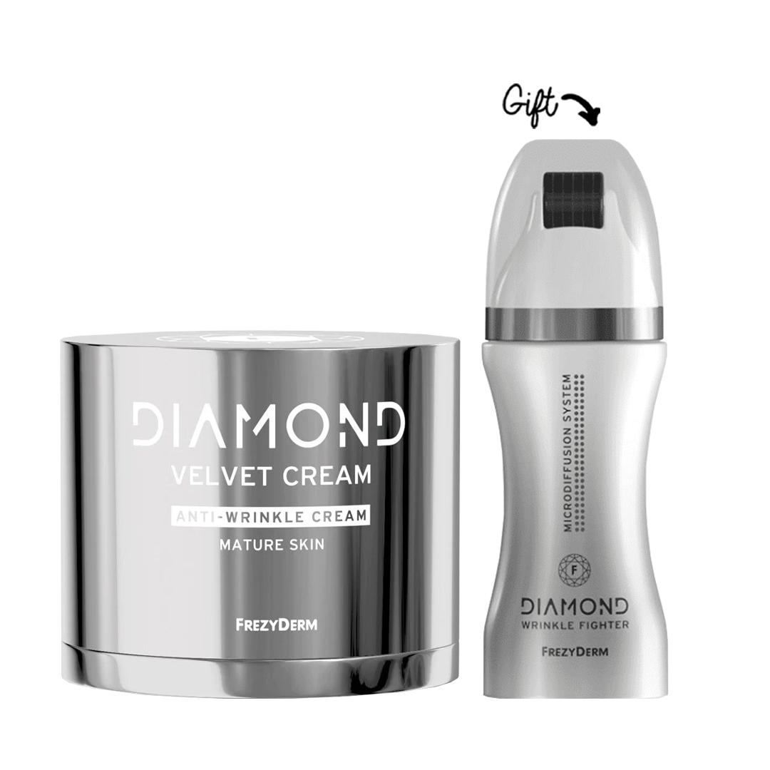 DIAMOND VELVET ΑΝΤΙ-WRINKLE CREAM + DIAMOND WRINKLE FIGHTER CREAM (GIFT) - Medaid