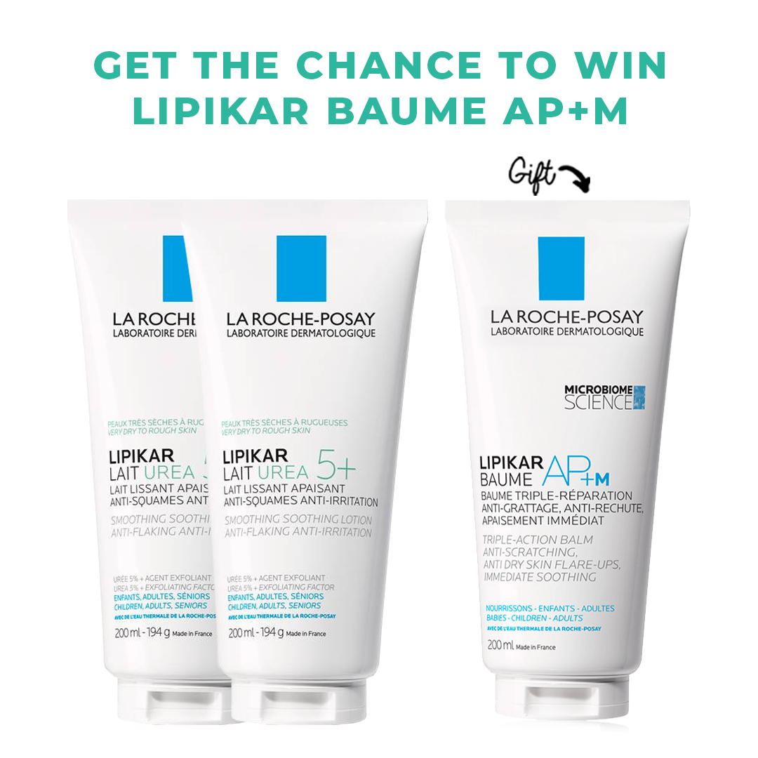 Hydrating Bundle for Dry Skin : 2x Lipikar Lait 5% Urea Body Lotion + 200ml Lipikar Balm AP+ Microbiome Free - Medaid