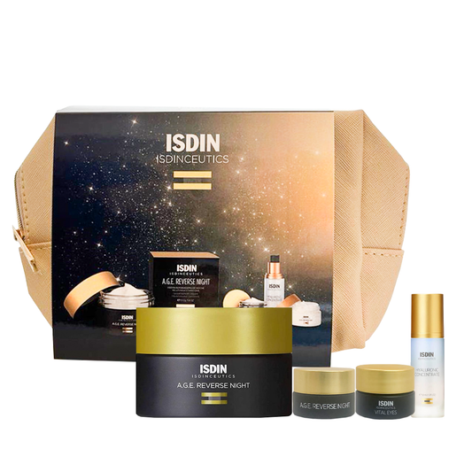 Age Reverse Night Set: Hyaluronic Concentrate + Vital Eyes +  Age Reverse
+ Pouch - Medaid