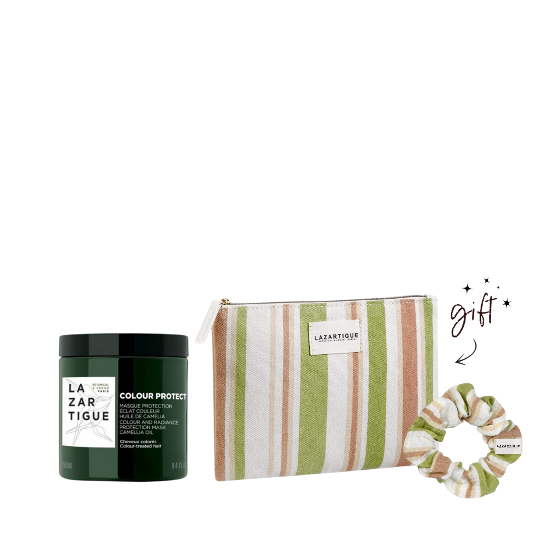 Lazartigue Colour Protect Hair Mask Bundle + Free Pouch + Free Scrunchie - Medaid International