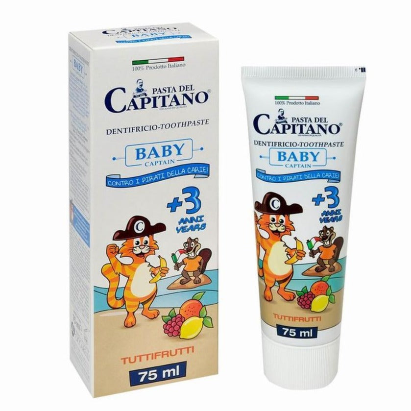 Pasta Del Capitano Baby Toothpaste Tutti-Frutti+ 3 Years 75ML - Medaid International