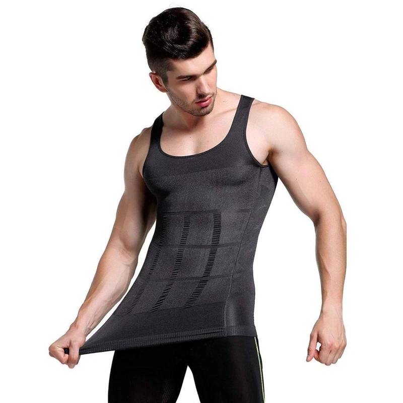 Slimming Vest for men | Mens Slimming Body Shaper Vest Shirt Abs Abdomen Slim - Medaid International