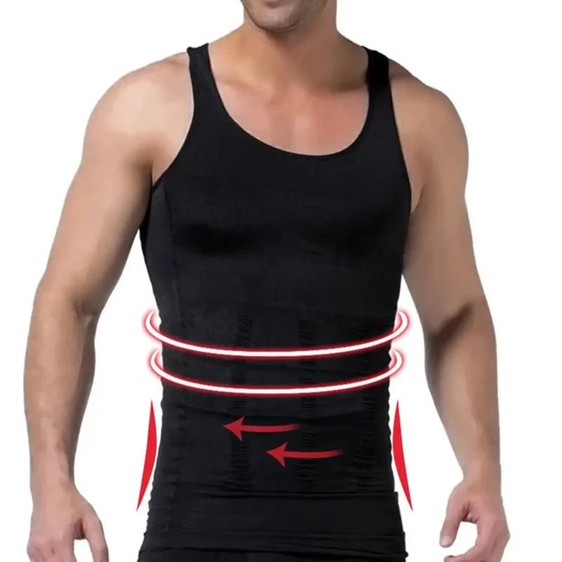Slimming Vest for men | Mens Slimming Body Shaper Vest Shirt Abs Abdomen Slim - Medaid International