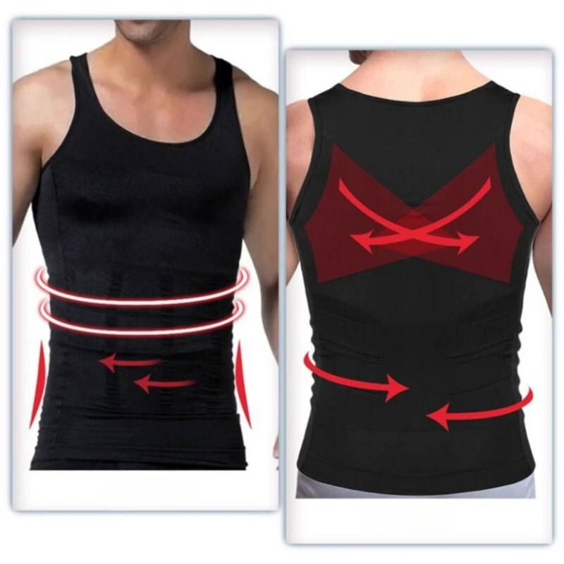 Slimming Vest for men | Mens Slimming Body Shaper Vest Shirt Abs Abdomen Slim - Medaid International