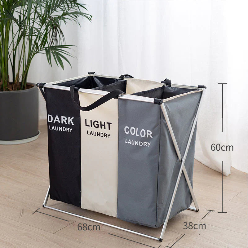 2/3 GRID LAUNDRY BASKET - Medaid