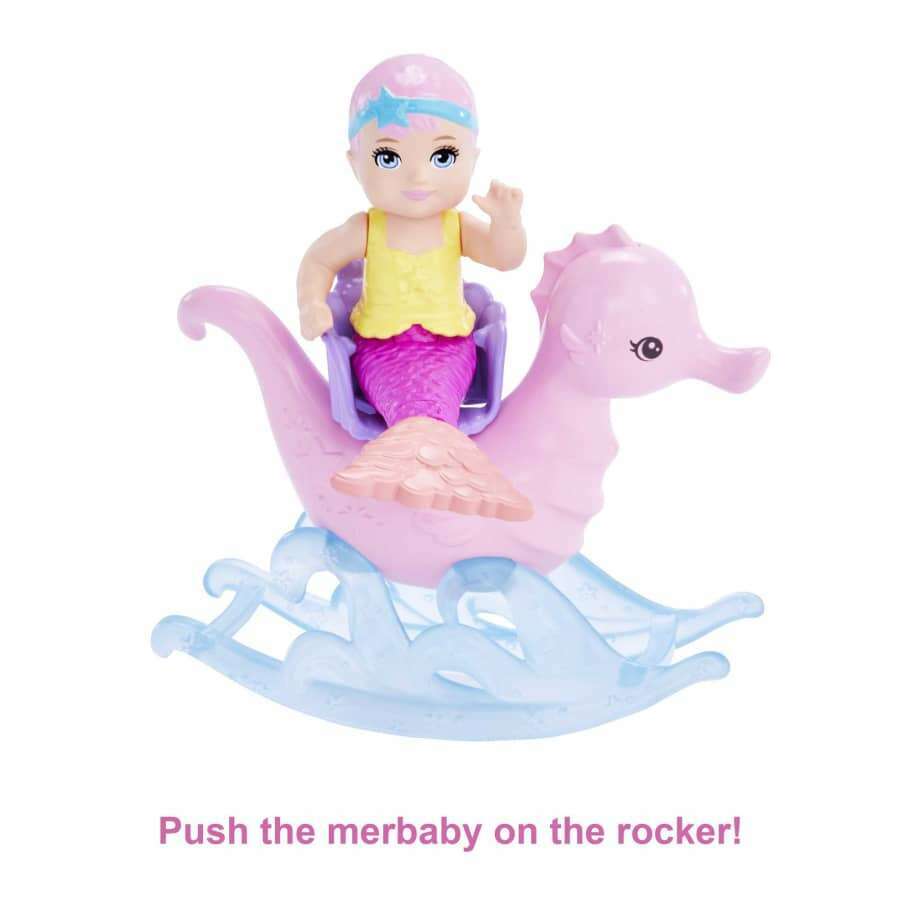 Mermaid Doll, Nurturing Playset With Merbaby, Octopus and Seal - Medaid International