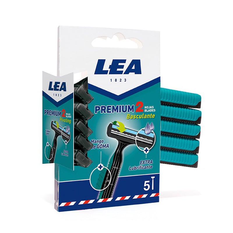 Lea Premium 2 Blades Dispo. Razor Pivoting - Medaid International