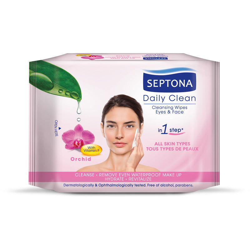 Septona Cosmetic Wipes With Orchid and Vitamin F 20 Wipes - Medaid International