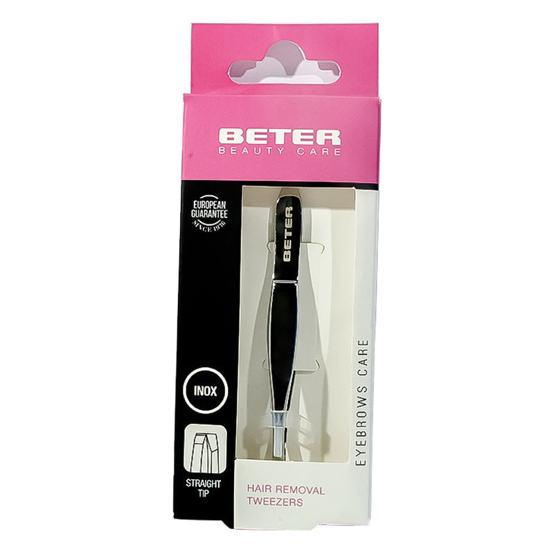 Beter Chrom Gilded Slanted Pointed Tweezers 7.4Cm 34001 - Medaid International