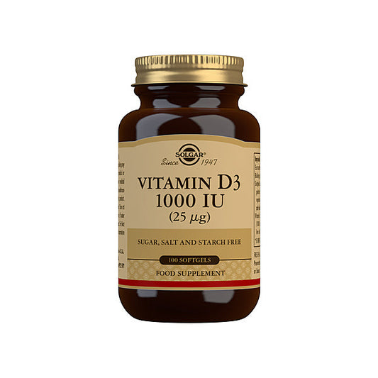 Solgar - Vitamin D3 1000Ui 25ug 100 Softgels - Medaid International