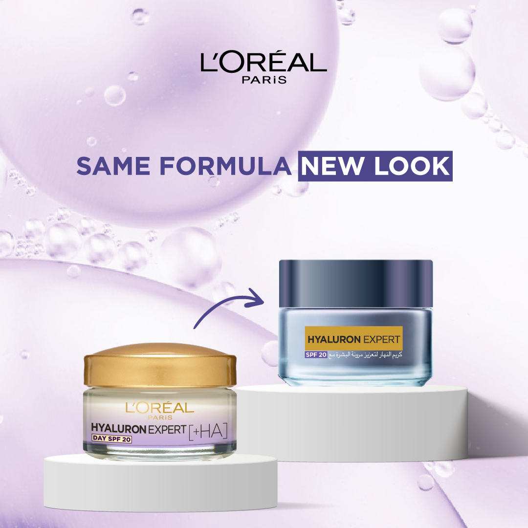 L'Oreal Paris Hyaluron Expert Moisturiser and Plumping Anti-Aging Day Cream with Hyaluronic Acid - Medaid