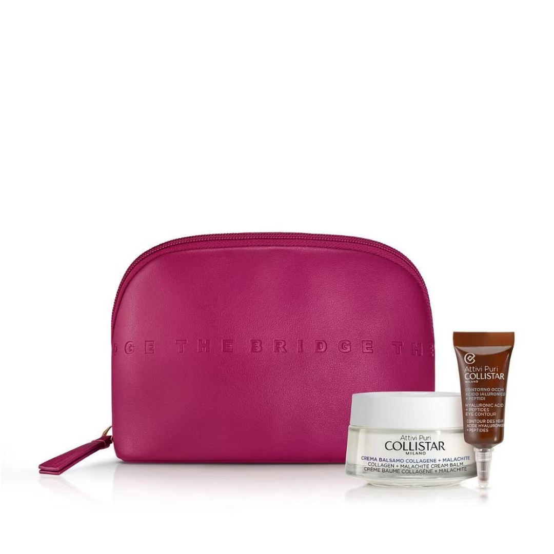 Collistar Collagen Cream Balm 50ml + Hyaluronic Acid Eye Contour Pouch Set - Medaid International
