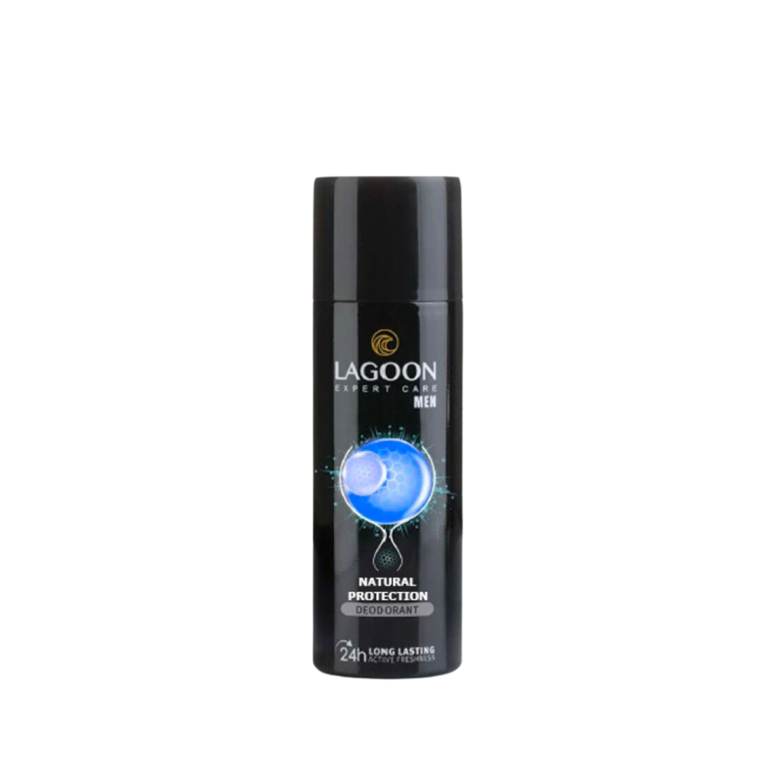 Lagoon Deodorant Spray For Men 150ml + 50ml For Free - Natural Protection - Medaid International