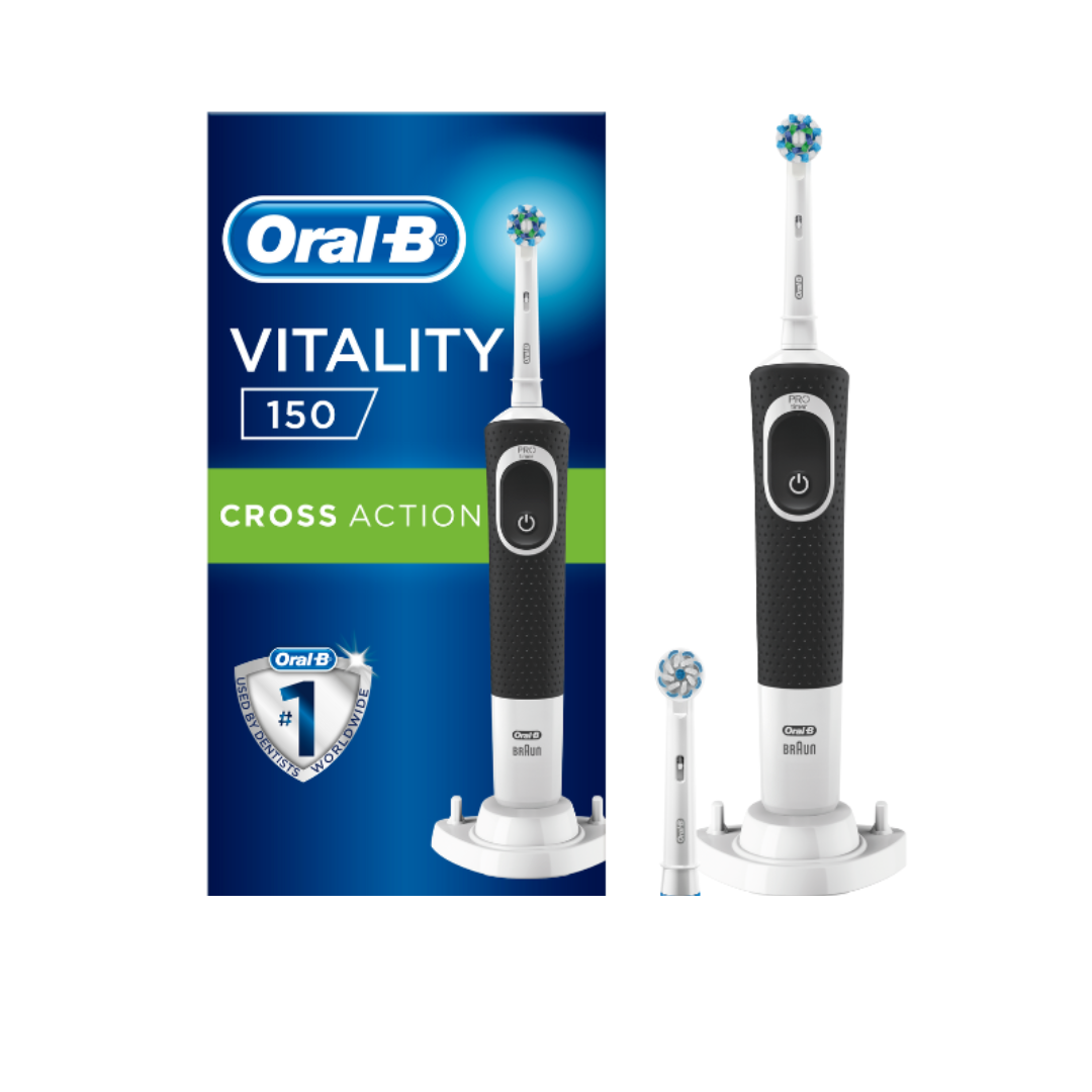 Oral B Vitality 150 CrossAction Black Electric Toothbrush - Medaid International