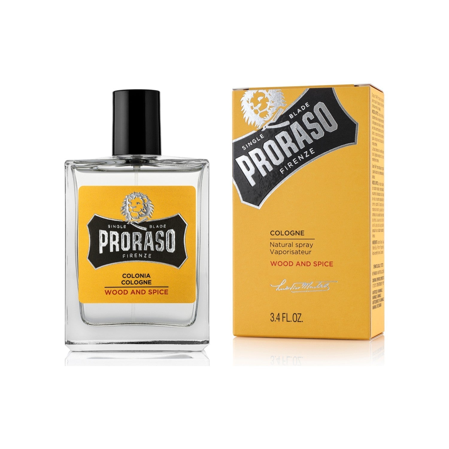 Proraso Cologne Natural Spray Wood & Spice 100ml - Medaid International