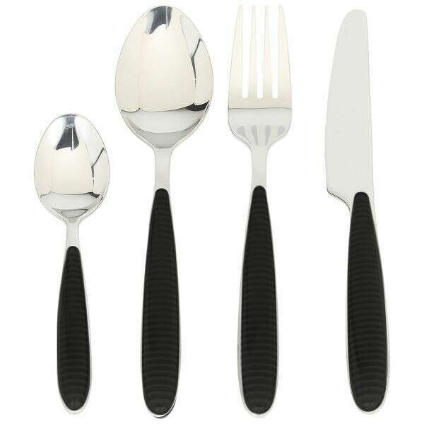 Cutlery Set - 24Pcs GRANCUCI NERO - Medaid International