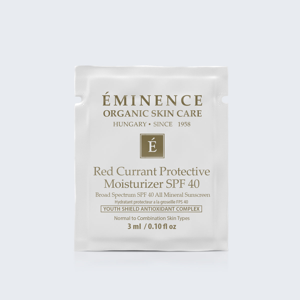 Eminence Organics Red Currant Protective Moisturizer SPF 40 Card Sample - Medaid International