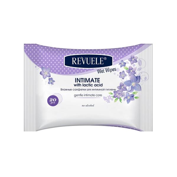 Revuele Wet Wipes Intimate Hypoallergenic With Lactic Acid, 20 Pcs Per Pack - Medaid International