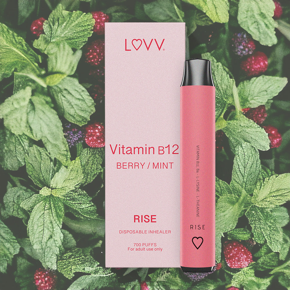 RISE - Berry / Mint Flavored B12 Nicotine-Free Vitamin Vape - Medaid International