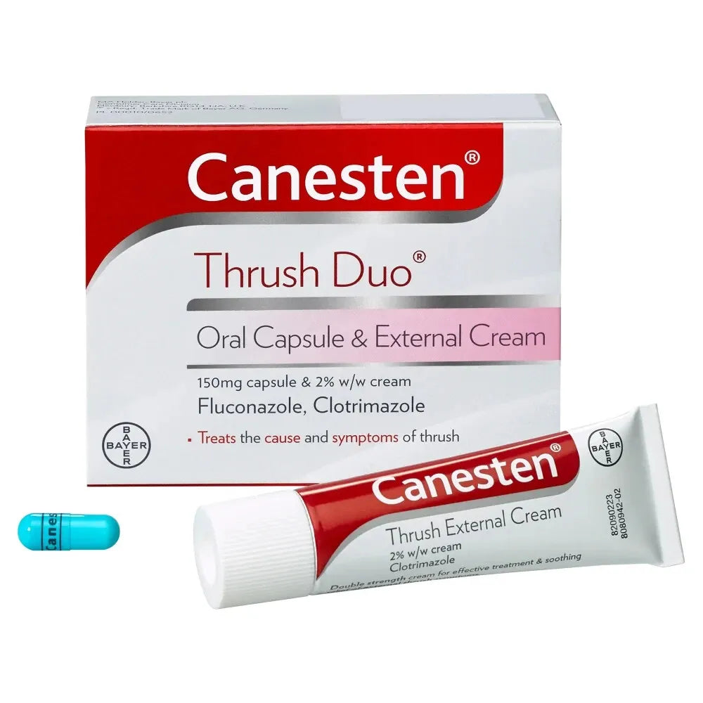 Canesten - Thrush Duo Oral capsule & External cream 150mg (P) - Medaid
