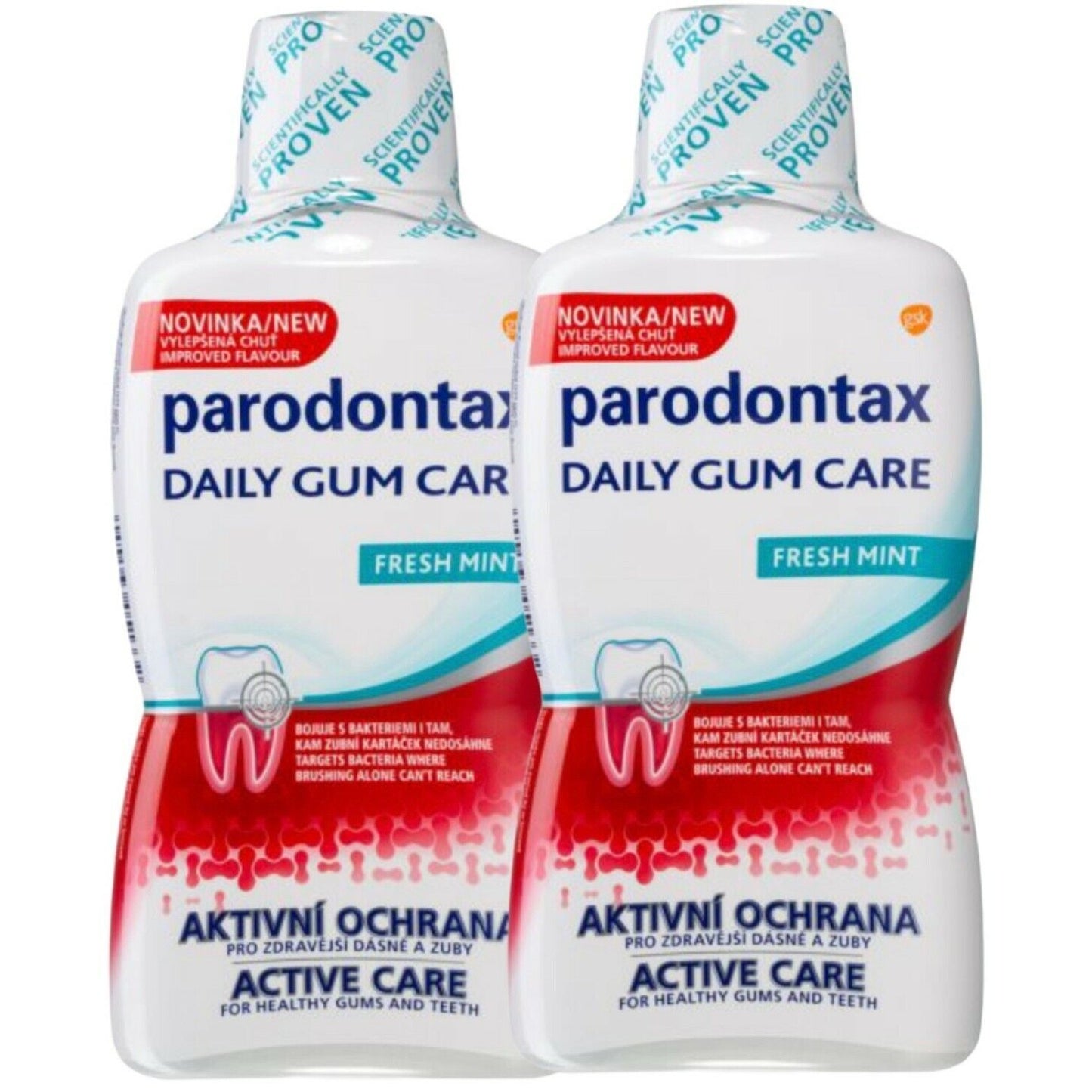 PARODONTAX DAILY GUM CARE Mouthwash 1+1 FREE - Medaid International