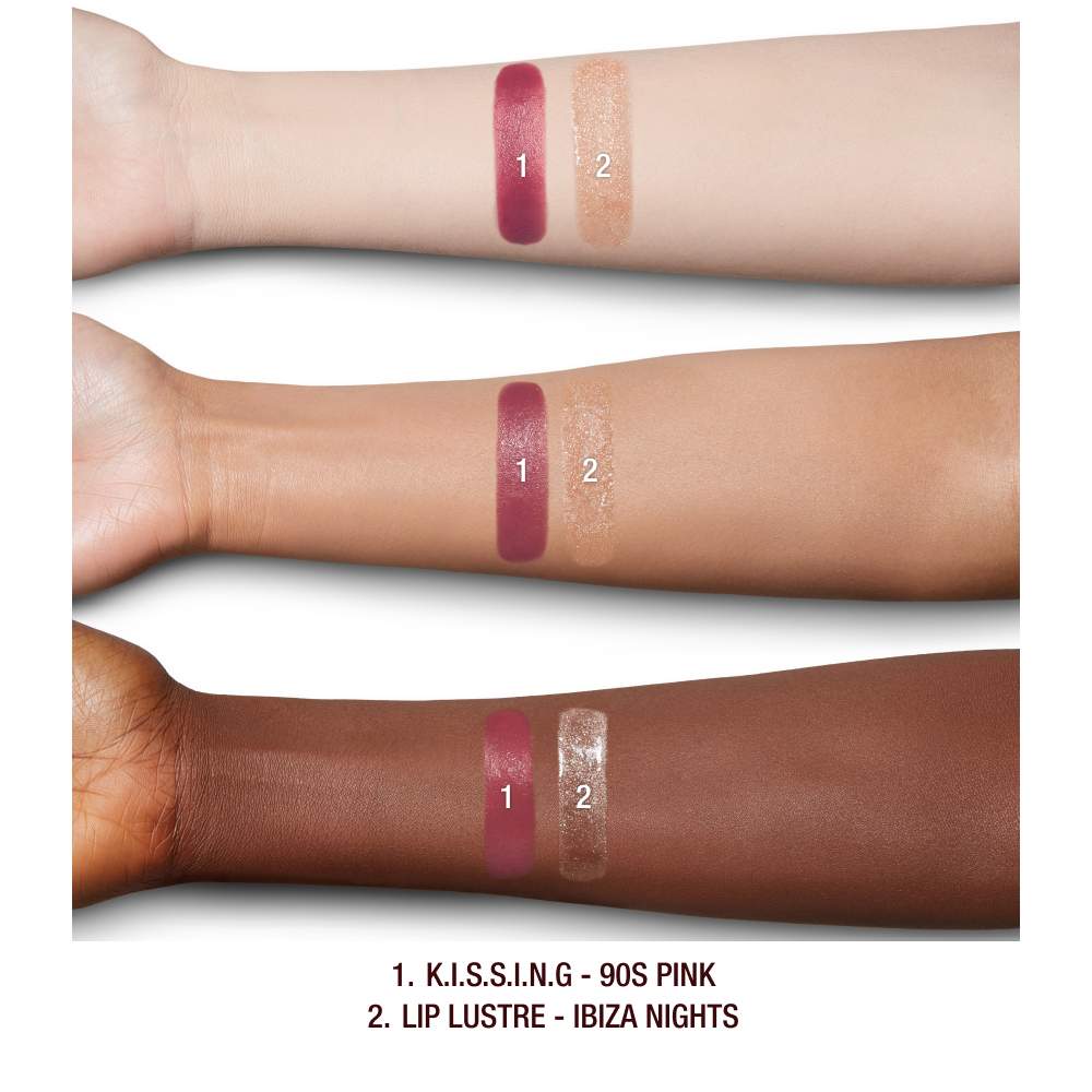 Charlotte Tilbury - K.I.S.S.I.N.G Lipstick and Lip Gloss Duos | 90's Pink - warm rosewood pink - Medaid