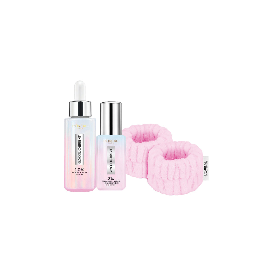 L’Oréal Paris Glycolic Double Serum Bundle 20% Off + Free Wrist Towels - Medaid