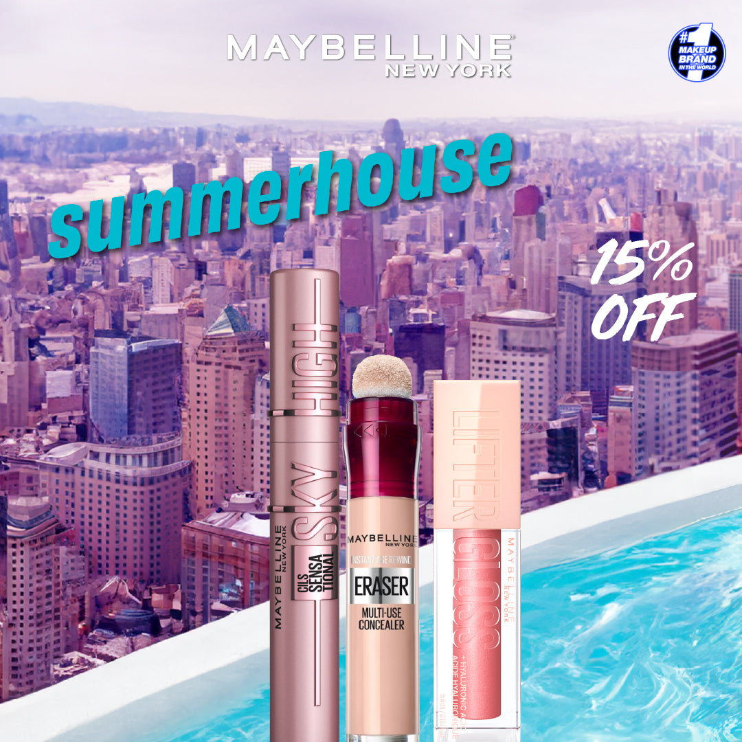 Maybelline Mascara x Eraser Concealer x Lifter Lip Gloss - Medaid International