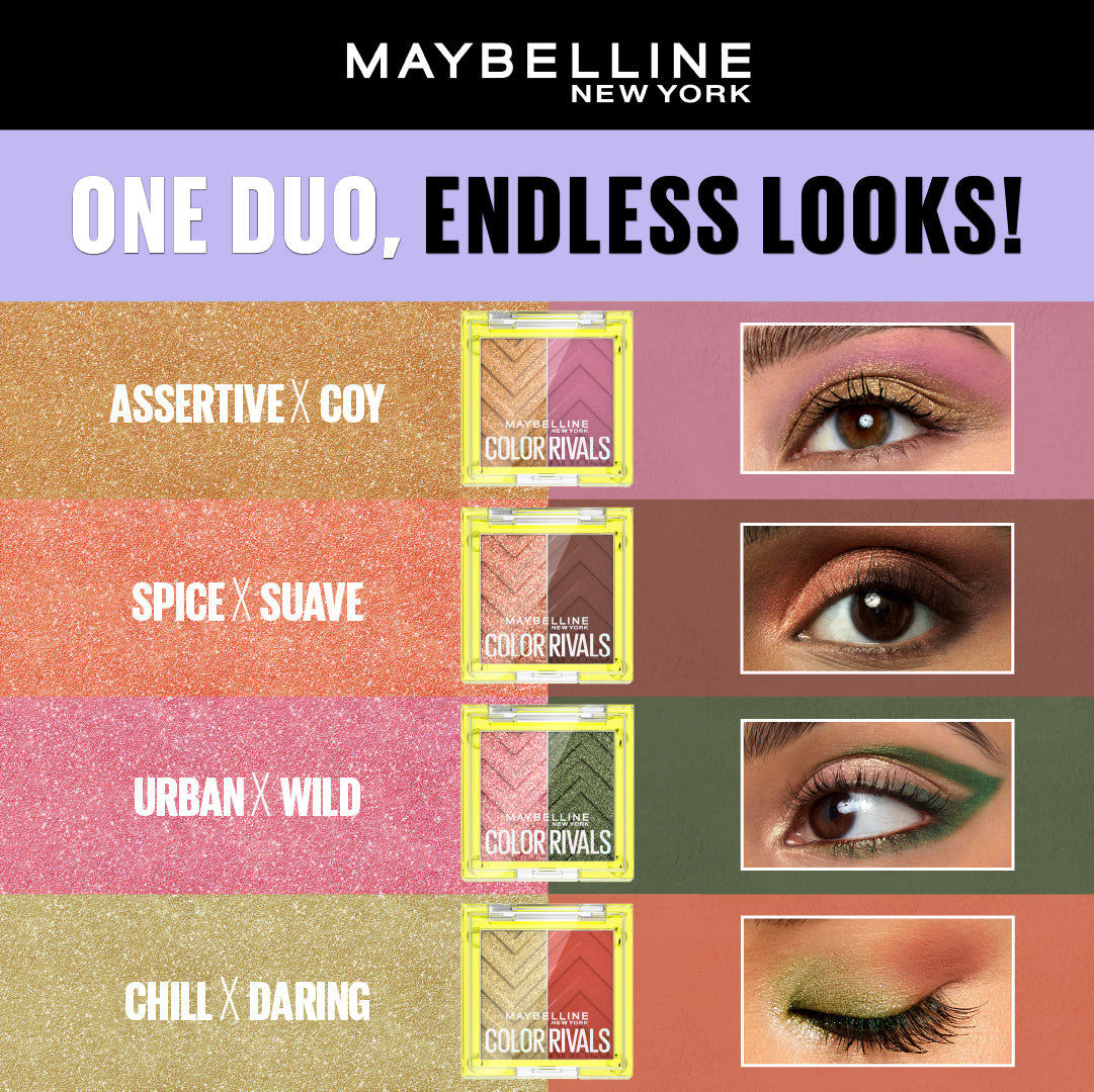 Maybelline Color Rivals Eyeshadow Palette Duo - Medaid