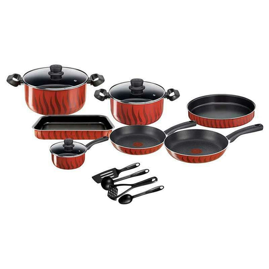 Tempo Flame 14 Piece Cooking Set, Aluminium - Medaid International