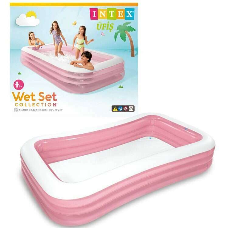 Swim Center Inflatable Family Pool - Pink - Medaid International
