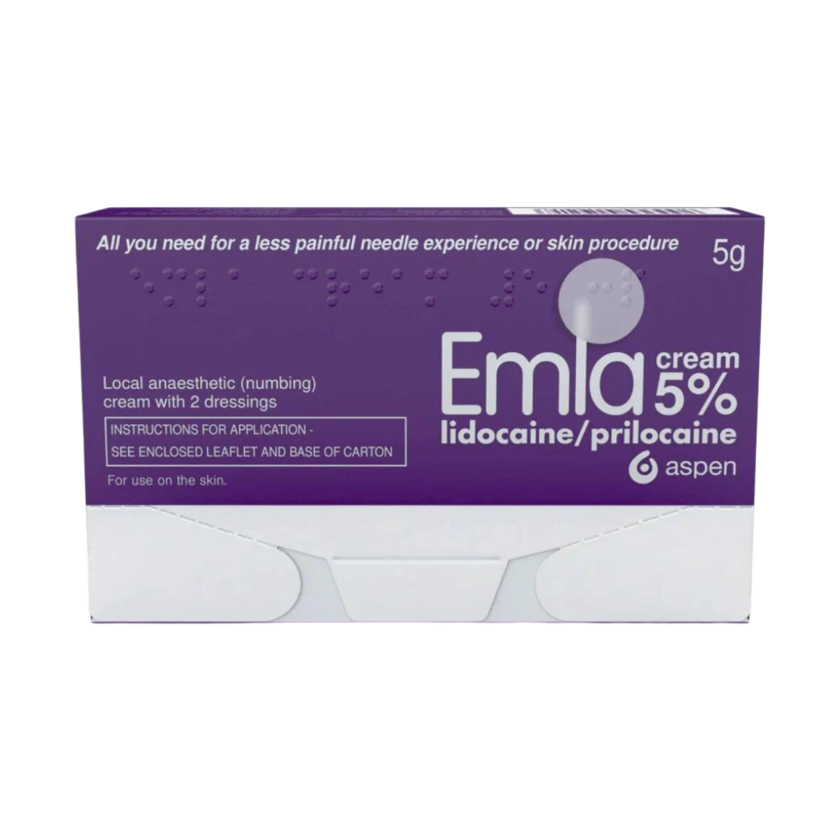Emla - Cream Tube 5g & 2 dressings (P) - Medaid International