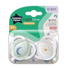 Tommee Tippee Night Soother 2X 0 – 6m - Medaid International