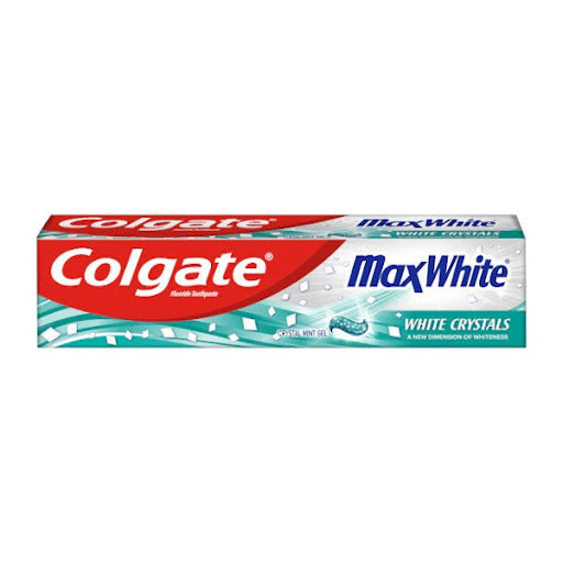 Max White Whitening Crystals Mint Gel Anticavity Fluoride Toothpaste 100ml - Medaid