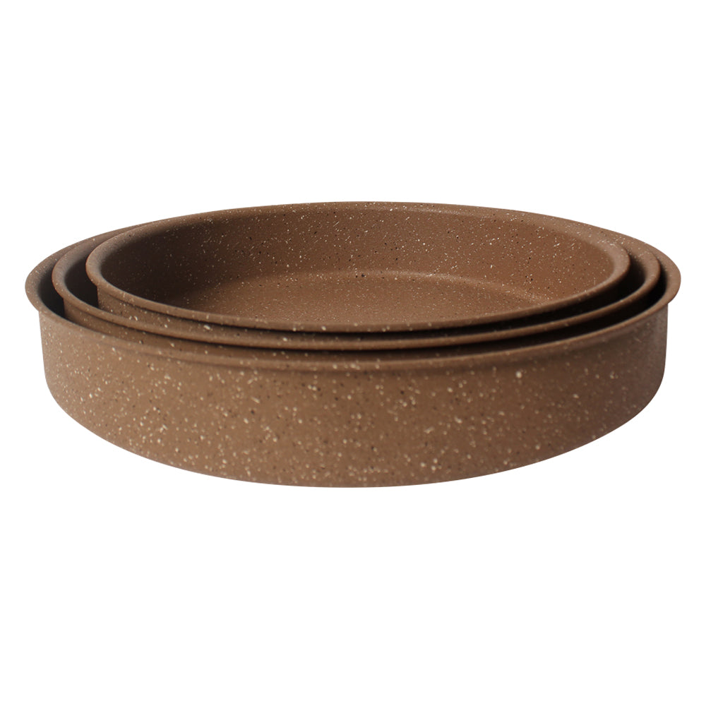 Lava Stone Granite 3PCS Round Pans - Medaid