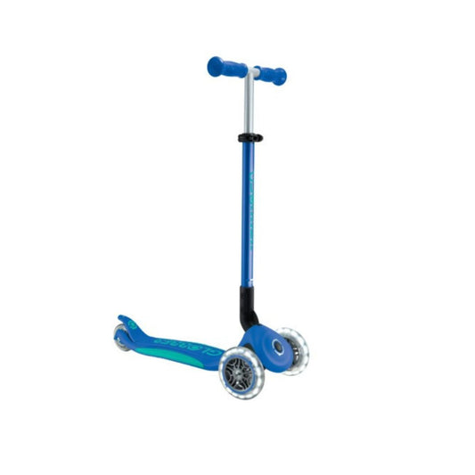 Globber Elite Glow Lights Scooter 3-Wheel Petrol Blue - Medaid International