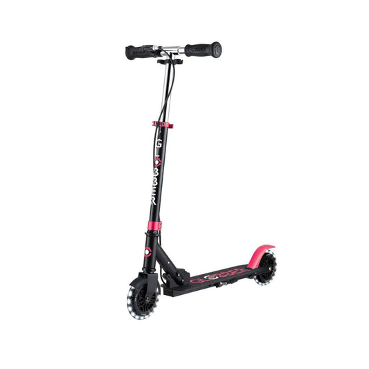 Globber Flow Element Junior Lights Black Pink Foldable Scooter - Medaid International