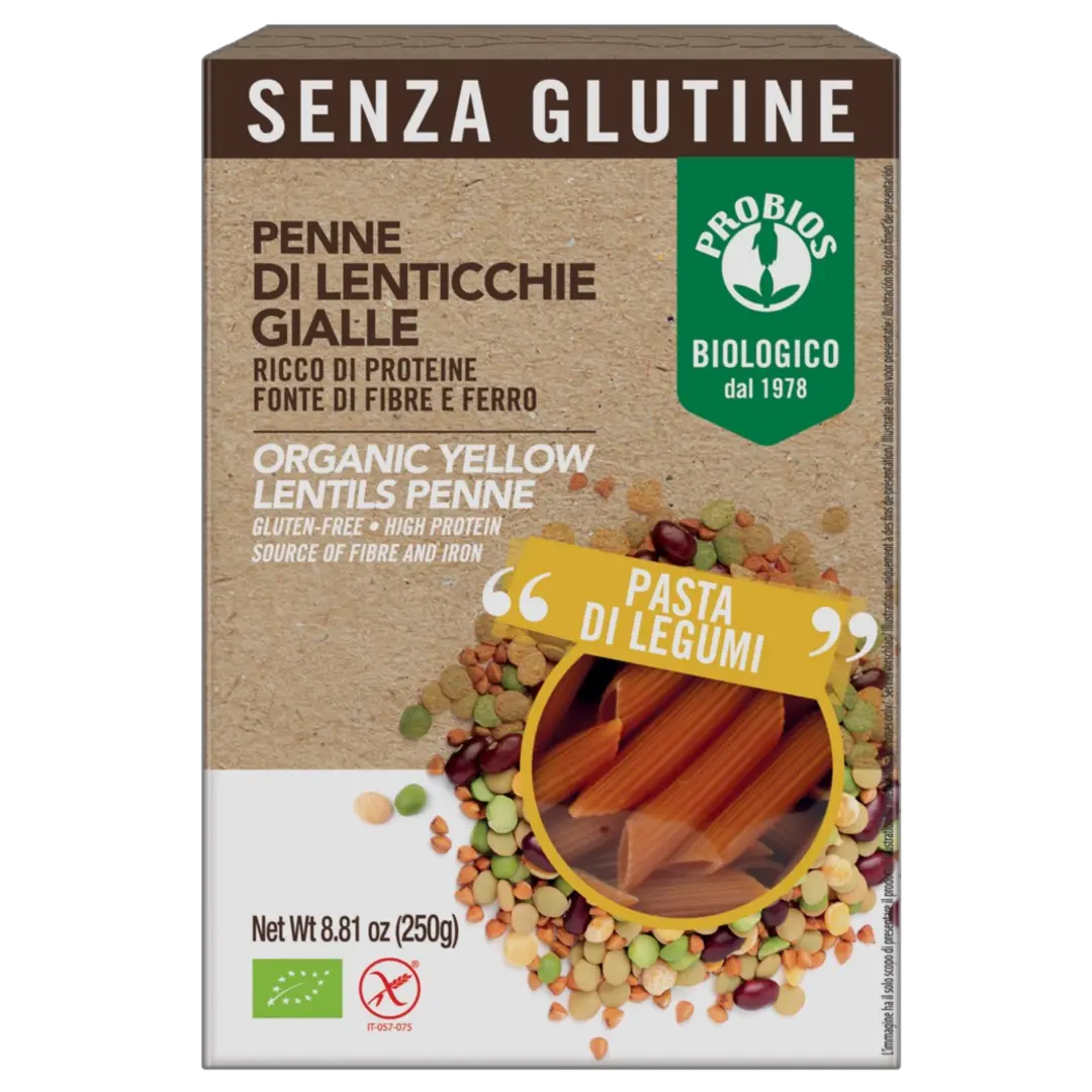 Organic Yellow Lentils Penne - Medaid International